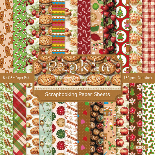 24PCS 6" Pipkin Scrapbook Paper & Cardstock