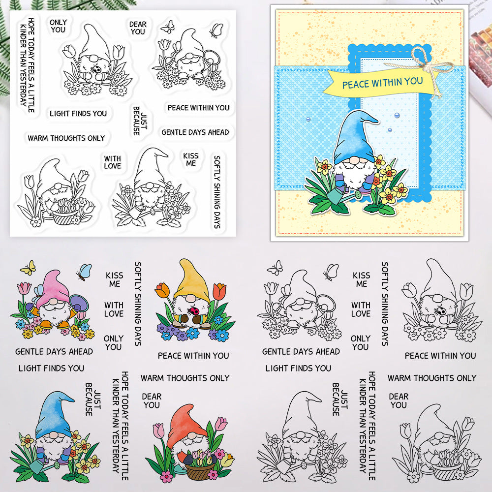Childlike Gnomes Clear Stamps