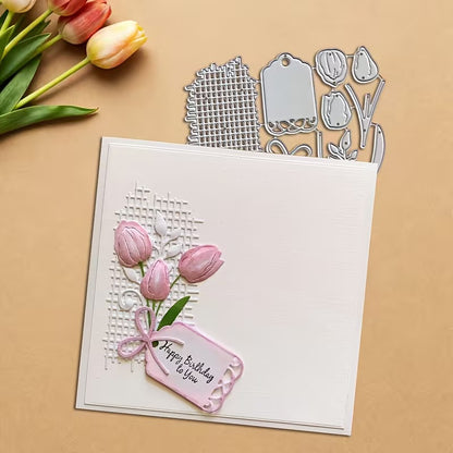 Tulip Decorations Metal Cutting Dies
