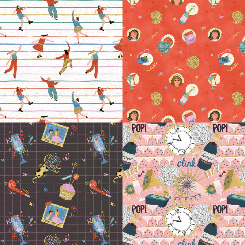 24PCS 6" Spark Scrapbook Paper & Cardstock
