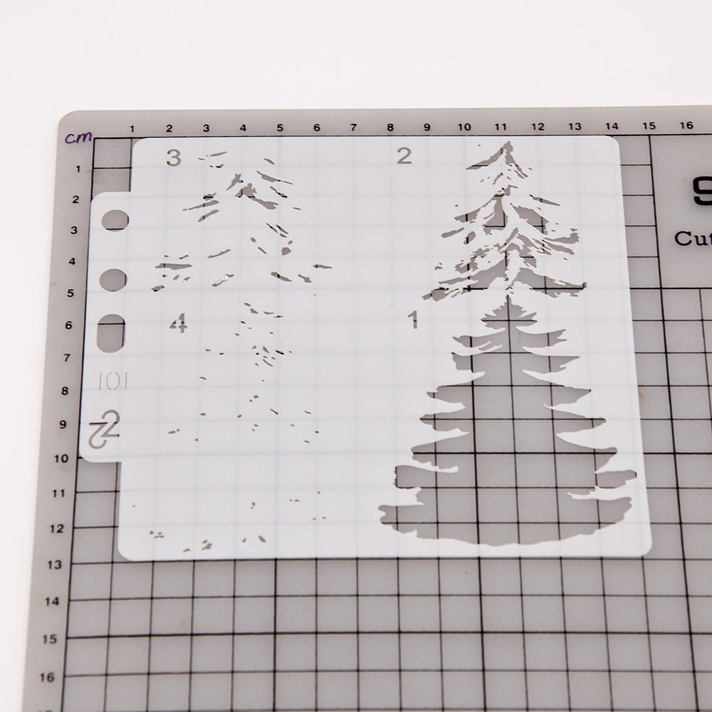 Christmas Tree Hollow Stencil