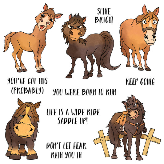 Inspirational Little Pony Dies & Stamps Set