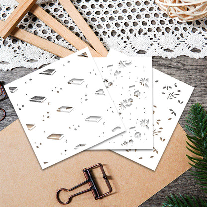 3 PCS Creative Patterns DIY Painting Hollow Stencil
