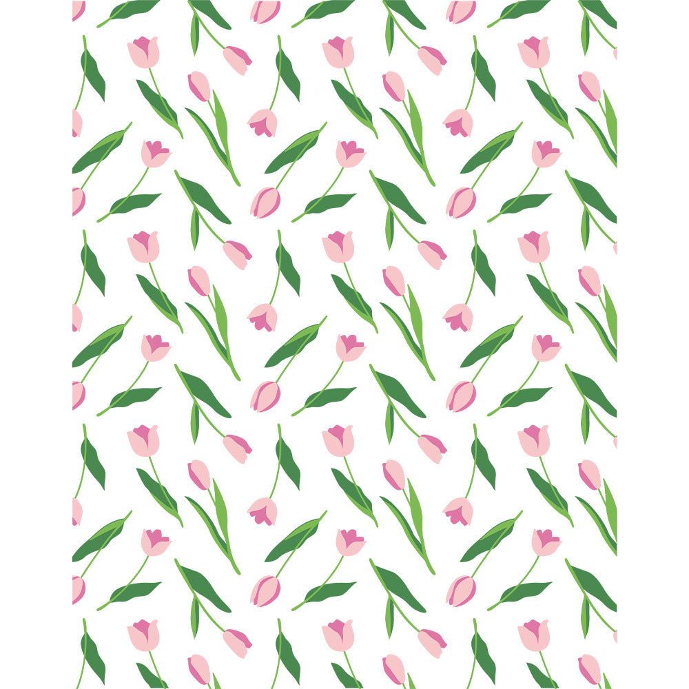 4 PCS Tulip Pattern DIY Painting Hollow Stencil