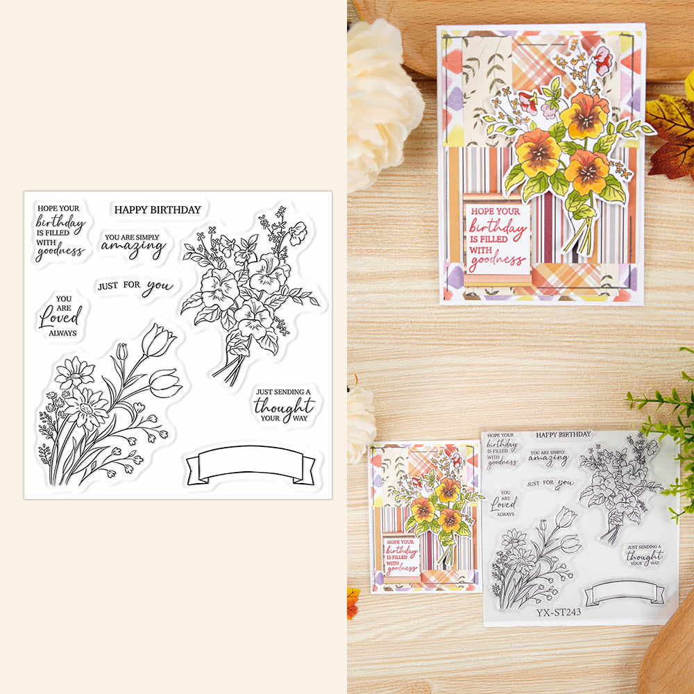 Spring Flowers Clear Stamps