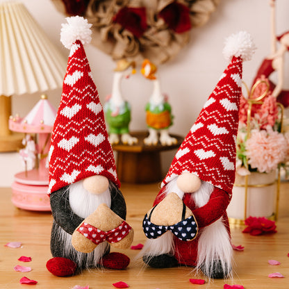 Valentine's Day Gnome Plush Doll Ornaments