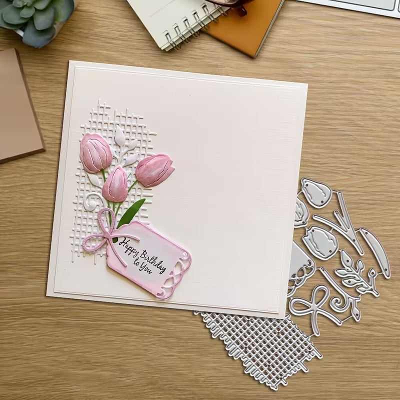 Tulip Decorations Metal Cutting Dies