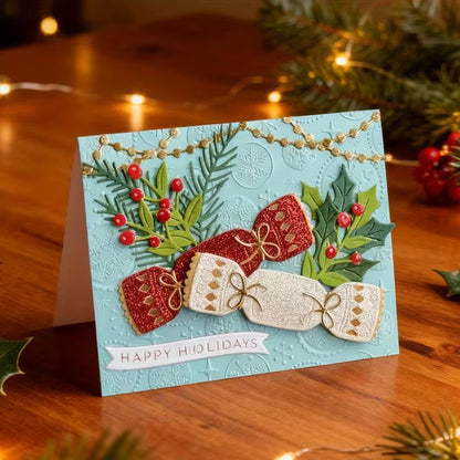 Christmas Candy Foliage Metal Cutting Dies