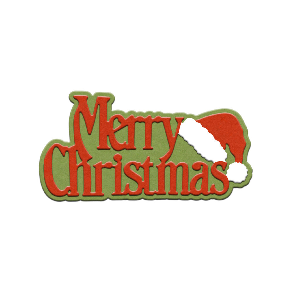"Merry Christmas" Words Metal Cutting Dies