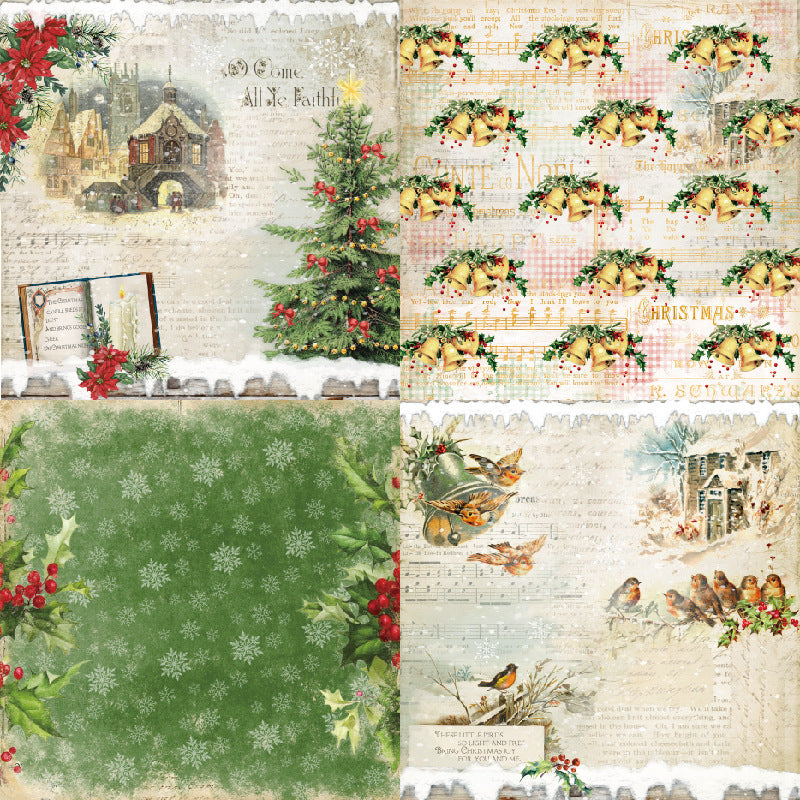 24PCS 6" Winter Holidays Scrapbook Paper & Cardstock