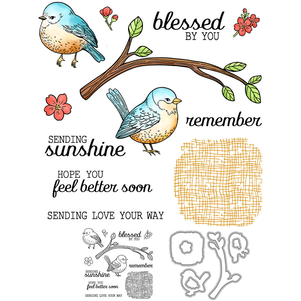 New Bird Series Dies & Stamps Set