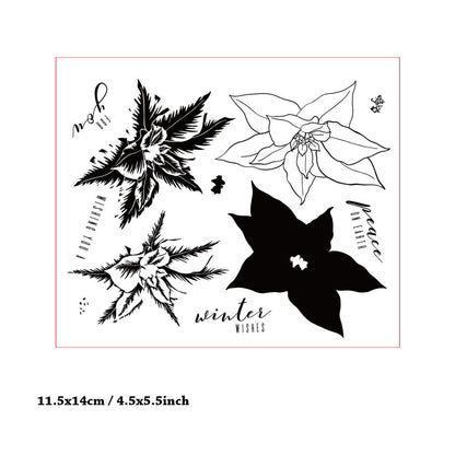 Beautiful Flower DIY Scrapbook Clear Stamps