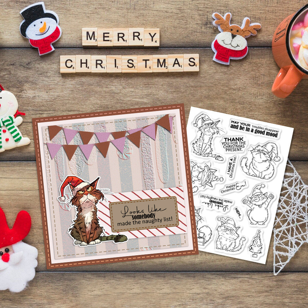 Christmas Cats Dies & Stamps Set