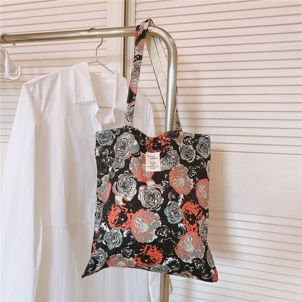 French Retro Pastoral Style Floral Shoulder Bag