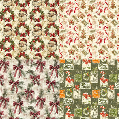 24PCS 6" Christmas Style Scrapbook Paper & Cardstock