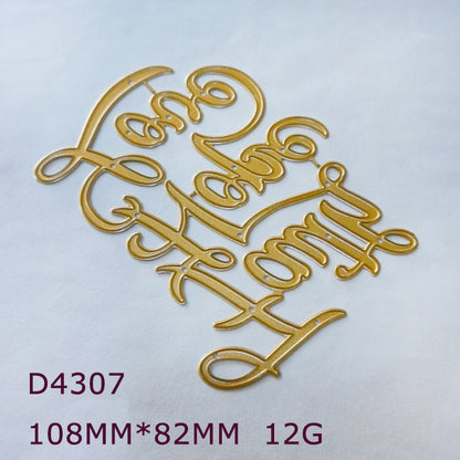 "Faith Hope Love" Words Metal Cutting Dies