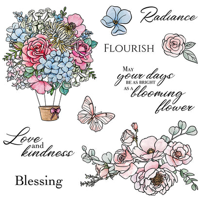 Spring Flowers Clear Stamps