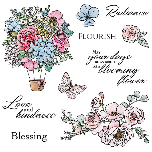 Spring Flowers Clear Stamps