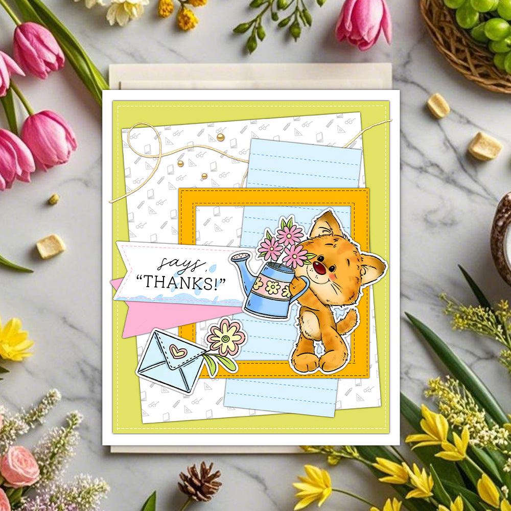 Happy Kitten Dies & Stamps Set
