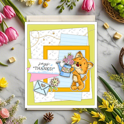 Happy Kitten Dies & Stamps Set