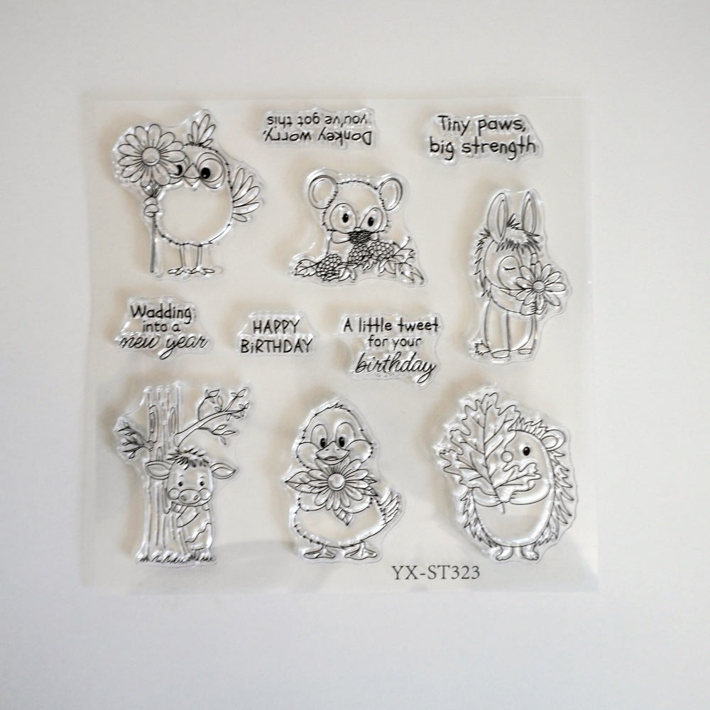 Six Adorable Animals Clear Stamps
