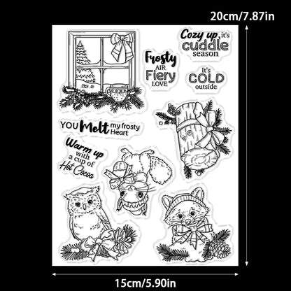Winter Animals Dies & Stamps Set