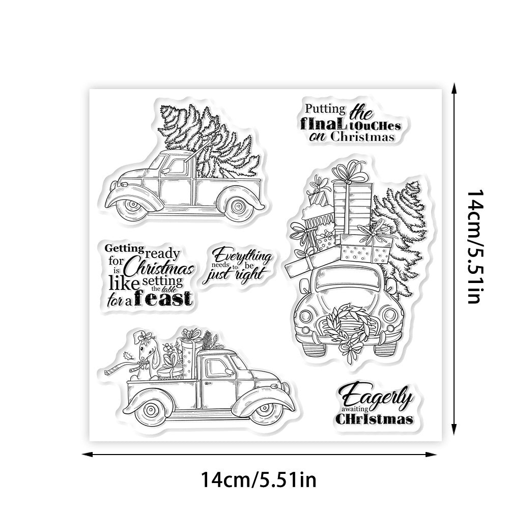 Christmas Gift Car Dies & Stamps Set