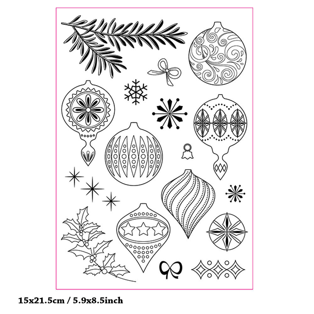 Christmas Decorative Clear Stamps