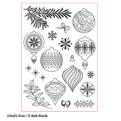 Christmas Decorative Clear Stamps