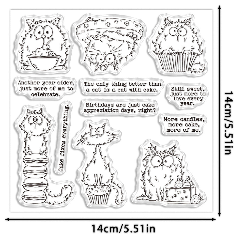 Macaron Cats Dies & Stamps Set