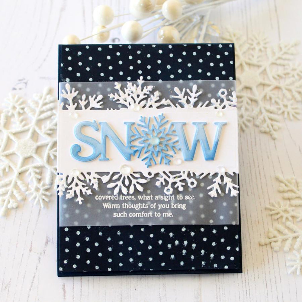 Snow Words Metal Cutting Dies