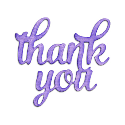 "Thank You" Words Metal Cutting Dies