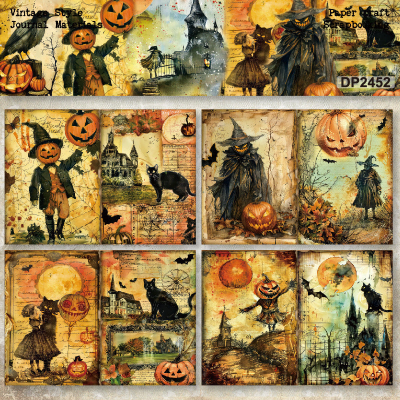 A5 Vintage Halloween Journal Scrapbook Paper