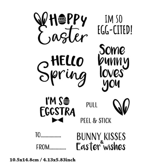 Easter Words Clear Stamps