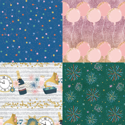 24PCS 6" Spark Scrapbook Paper & Cardstock