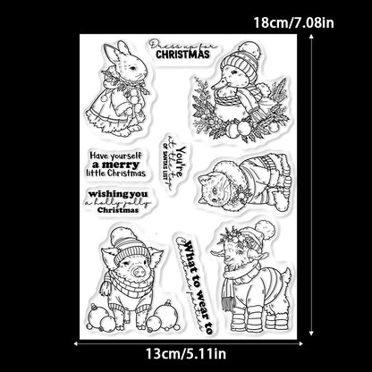 Christmas Animals Clear Stamps