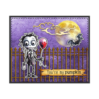 Halloween Theme Dies & Stamps Set