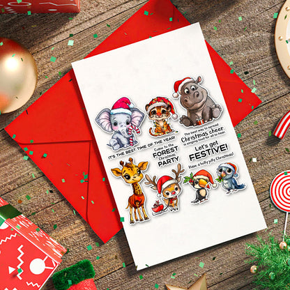 Christmas Animals Dies & Stamps Set