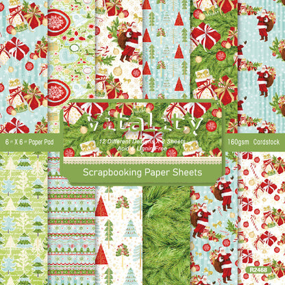 24PCS 6" Vitality Scrapbook Paper & Cardstock