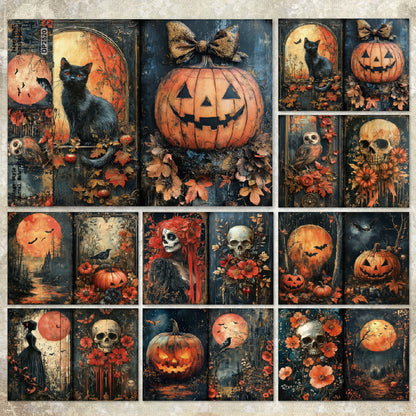 A5 Halloween Theme Journal Scrapbook Paper