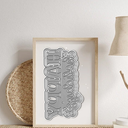 "Happy Holidays" Words Metal Cutting Dies