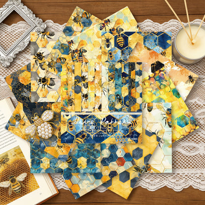 24PCS 6" Hive Pattern Scrapbook Paper & Cardstock