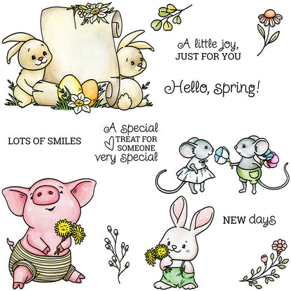 Easter Animal Series Dies & Stamps Set