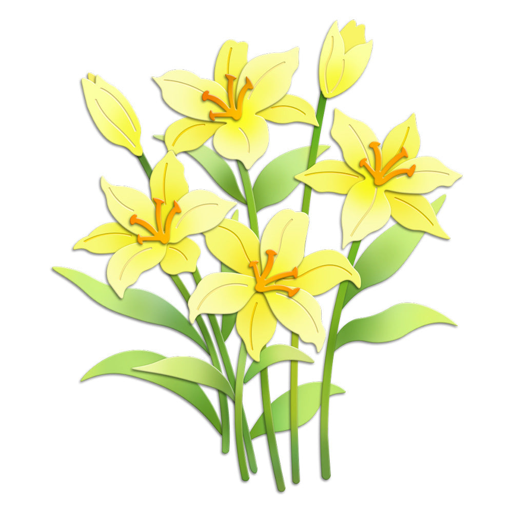 Beautiful Lilies Metal Cutting Dies