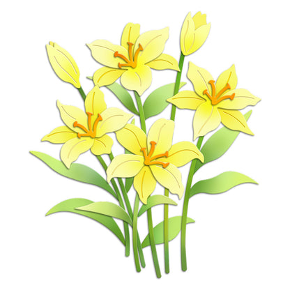 Beautiful Lilies Metal Cutting Dies