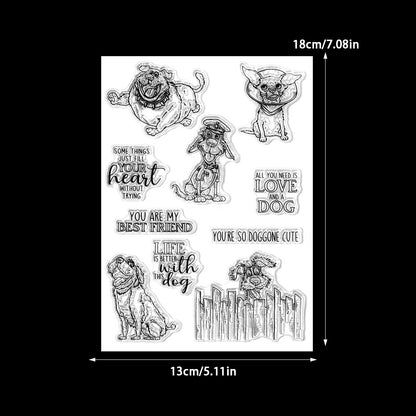 Cute Dogs Dies & Stamps Set