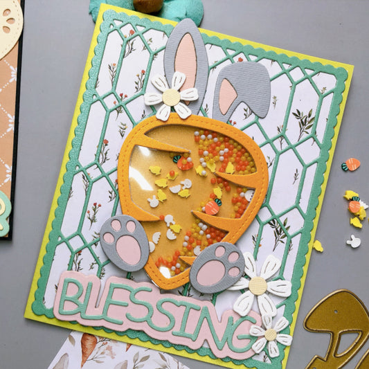 Carrot Shake Card Metal Cutting Dies