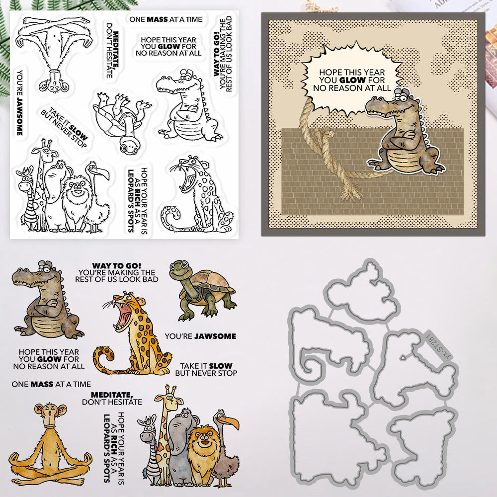 Animal World Dies & Stamps Set