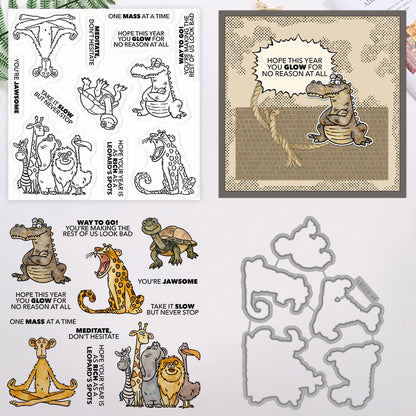 Animal World Dies & Stamps Set