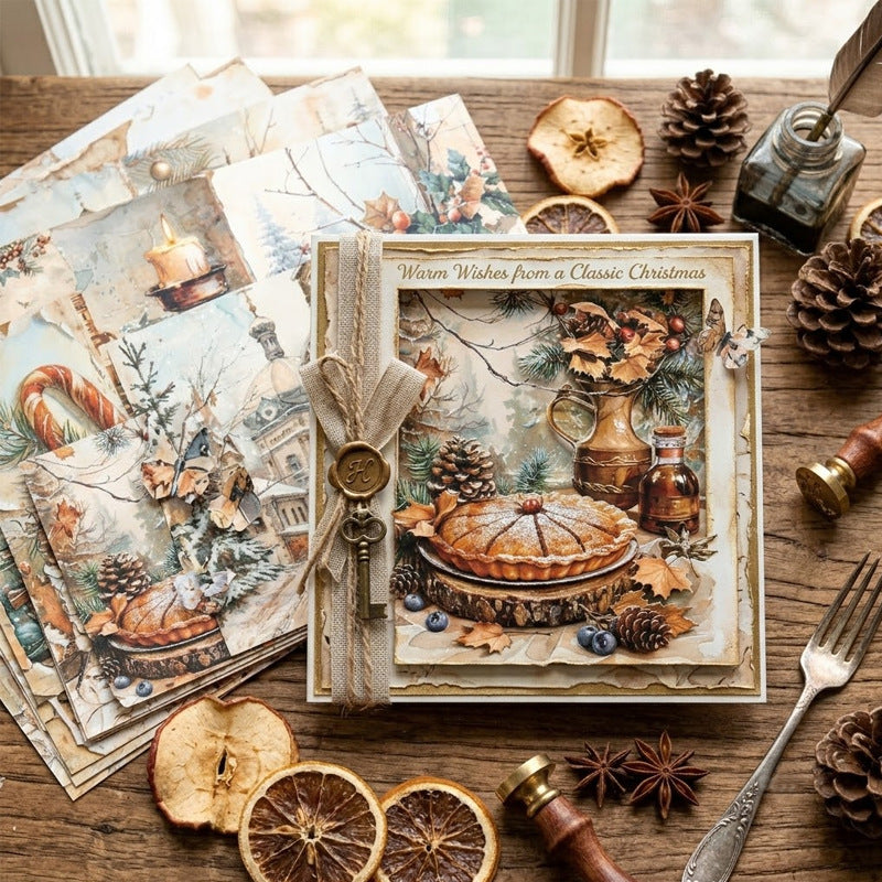 A5 Christmas Bakery Journal Scrapbook Paper
